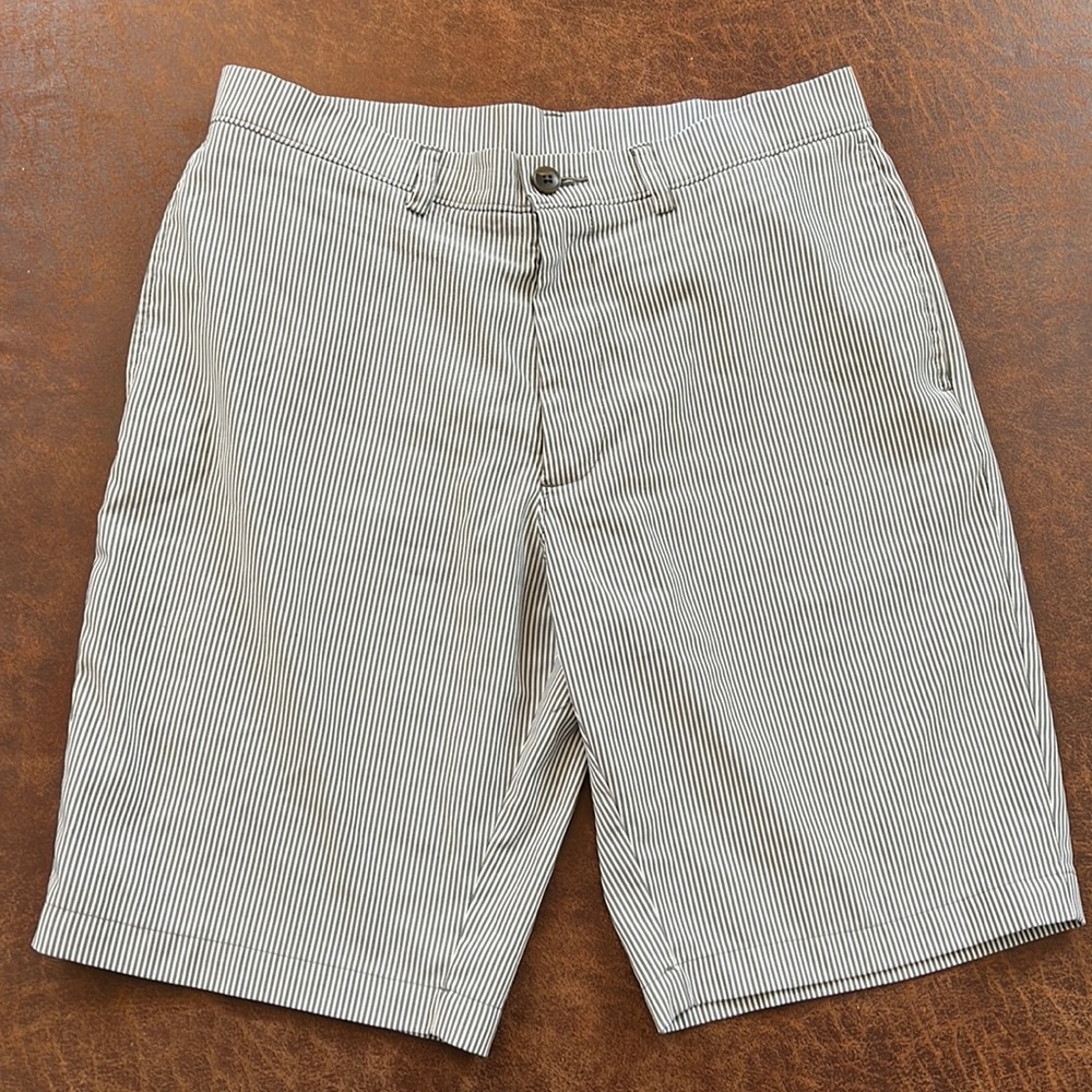 Mens Haggar H26 Striped Shorts - Size 32